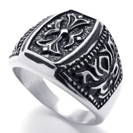 Anello In Titanio Con Corona