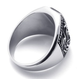 Anello In Titanio Con Corona