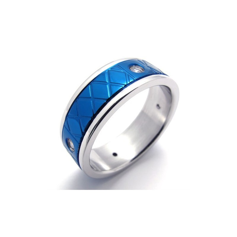 Anello In Titanio Blu Anello In Titanio Blu