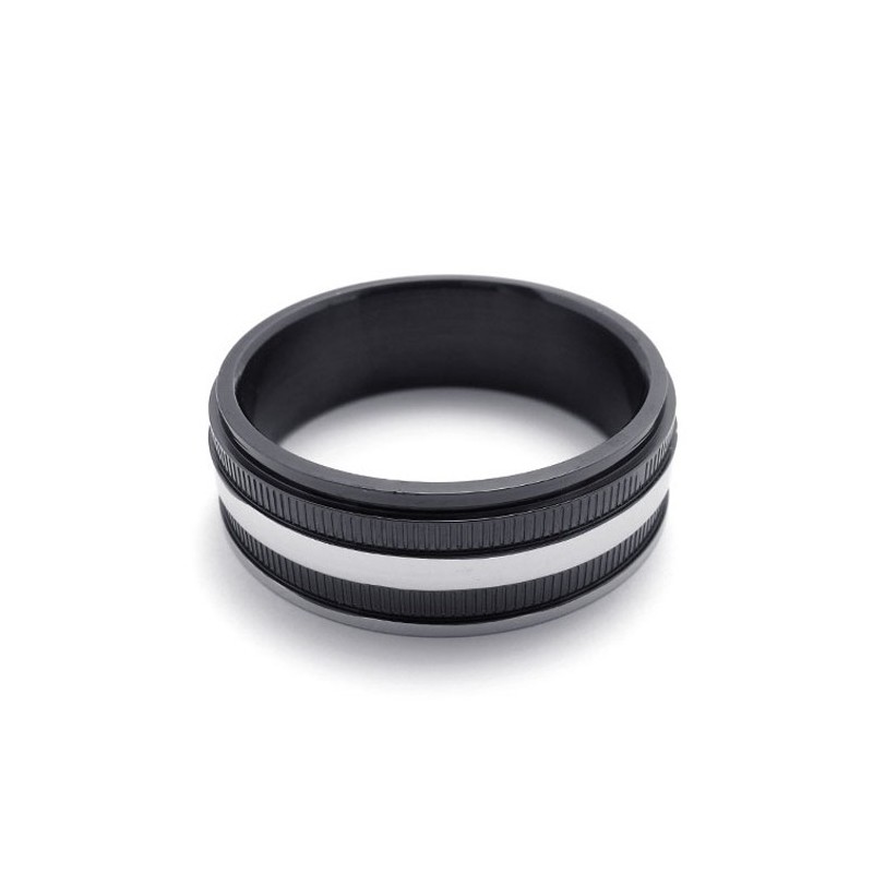 Anello In Titanio Nero Anello In Titanio Nero