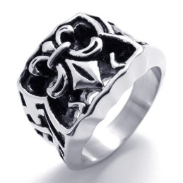 Anello In Titanio Con Corona