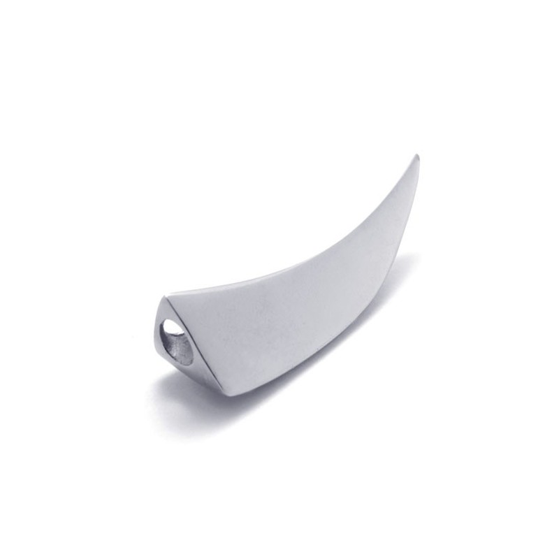 Ciondolo A Forma Di Dente Di Lupo In Titanio Ciondolo A Forma Di Dente Di Lupo In Titanio