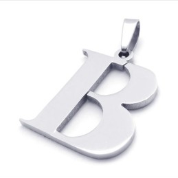 Ciondolo In Titanio Con Lettera "B"