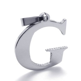 Ciondolo In Titanio Per La Lettera "G"
