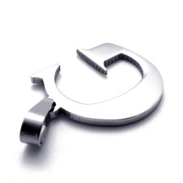 Ciondolo In Titanio Per La Lettera "G"