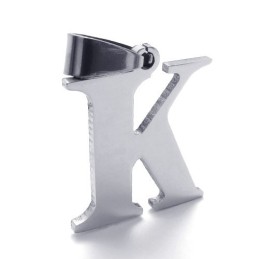 Ciondolo In Titanio Con Lettera "K"