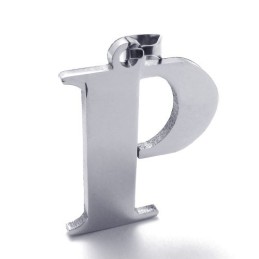 Ciondolo In Titanio Per La Lettera "P"