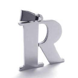 Ciondolo In Titanio Con Lettera "R"