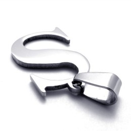 Ciondolo In Titanio Per La Lettera "S"