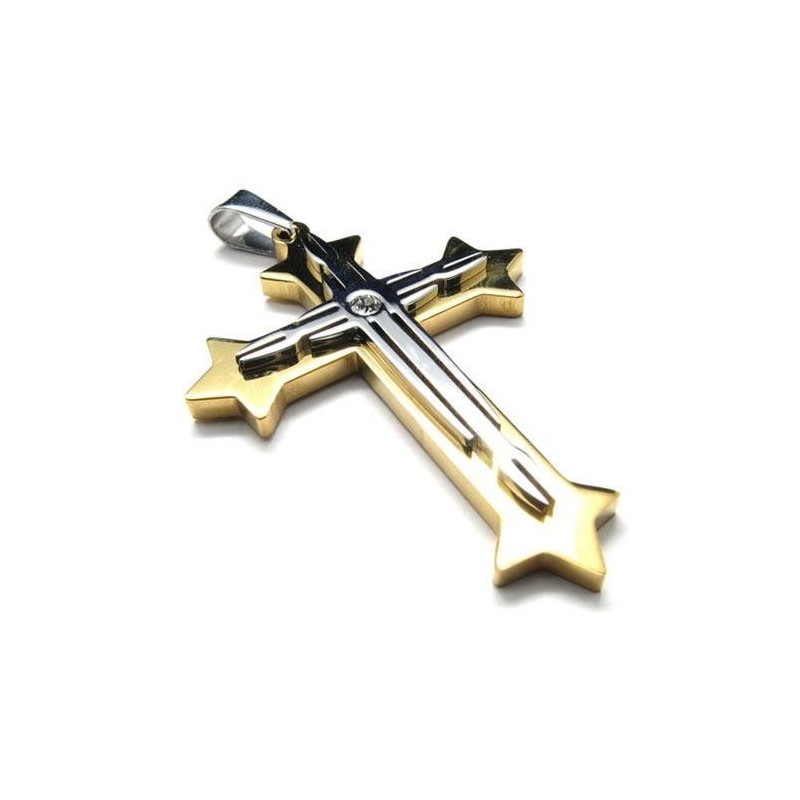 Collana Con Ciondolo A Croce In Titanio Puro Da Uomo Collana Con Ciondolo A Croce In Titanio Puro Da Uomo