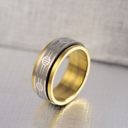 Anello In Oro E Titanio