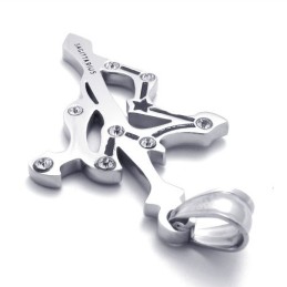 Ciondolo Sagittario In Titanio Con Strass
