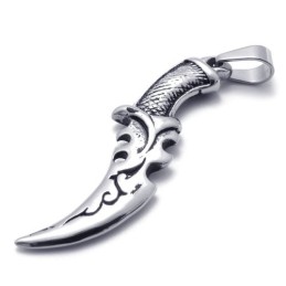 Ciondolo In Titanio A Forma Di Coltello