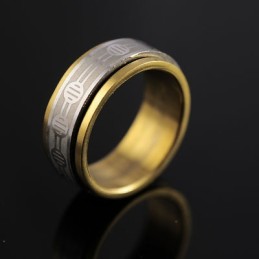 Anello In Oro E Titanio