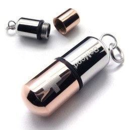 Collana Con Ciondolo A Forma Di Croce In Titanio Puro Con Pillola Da Caffè Da Uomo
