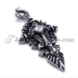 Ciondolo In Titanio Alla Moda Con Zircone
