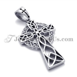 Elegante Ciondolo In Titanio Con Zircone Marrone