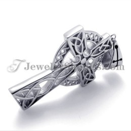 Elegante Ciondolo In Titanio Con Zircone Marrone