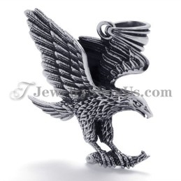 Ciondolo In Titanio Con Aquila Alla Moda