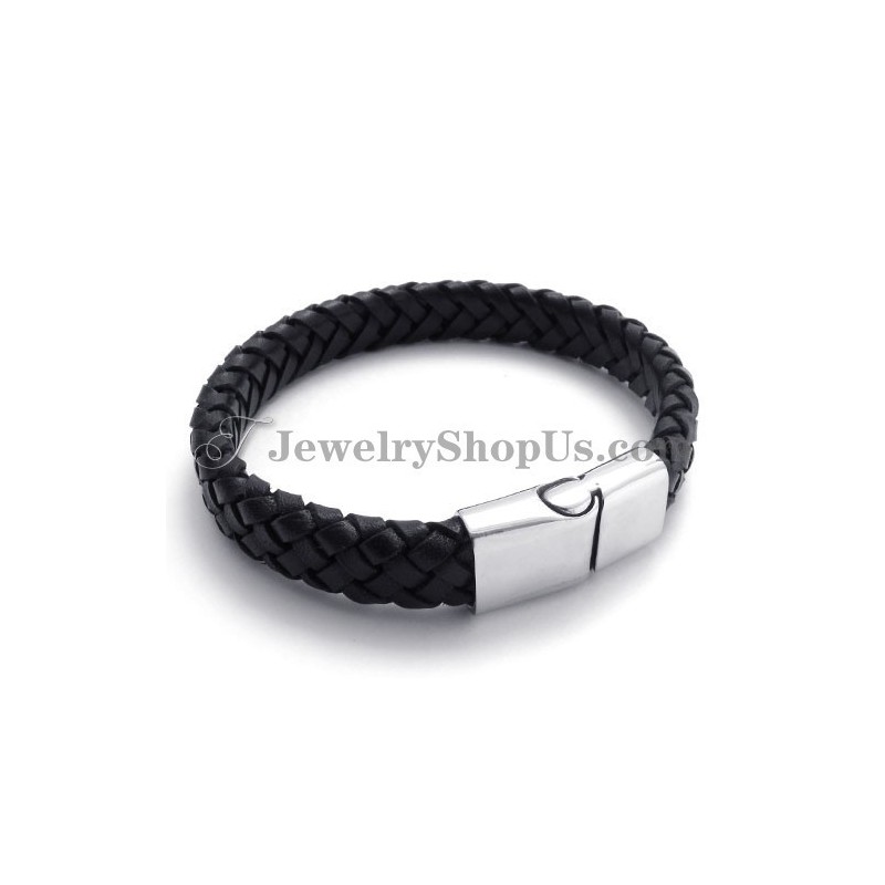 Elegante Titanio Nero Con Cinturino In Pelle Elegante Titanio Nero Con Cinturino In Pelle