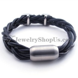 Bracciale In Pelle Di Titanio Alla Moda