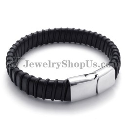 Splendido Titanio Nero Con Cinturino In Pelle
