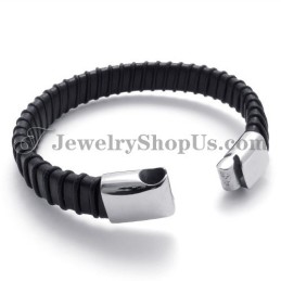 Splendido Titanio Nero Con Cinturino In Pelle