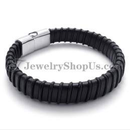 Splendido Titanio Nero Con Cinturino In Pelle