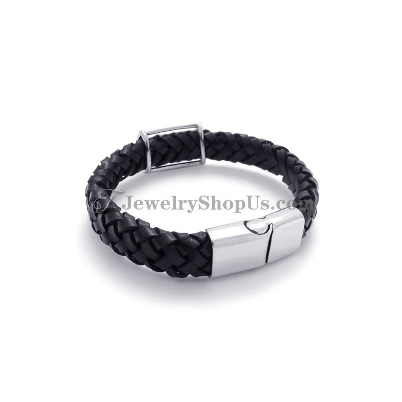 Bracciale In Pelle Di Titanio Alla Moda Bracciale In Pelle Di Titanio Alla Moda