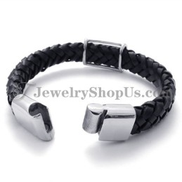 Bracciale In Pelle Di Titanio Alla Moda