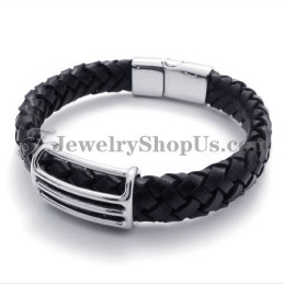 Bracciale In Pelle Di Titanio Alla Moda