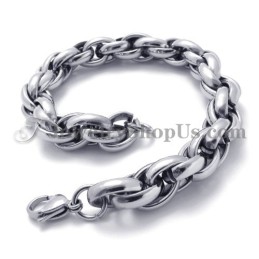 Bracciale In Titanio Argento Alla Moda
