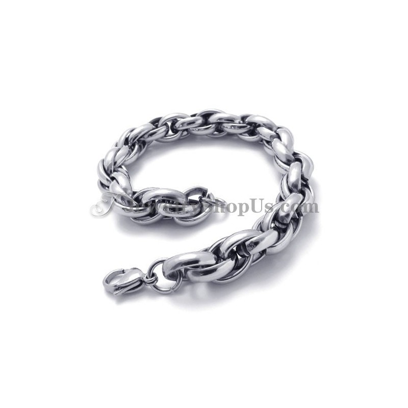 Bracciale In Titanio Argento Alla Moda Bracciale In Titanio Argento Alla Moda