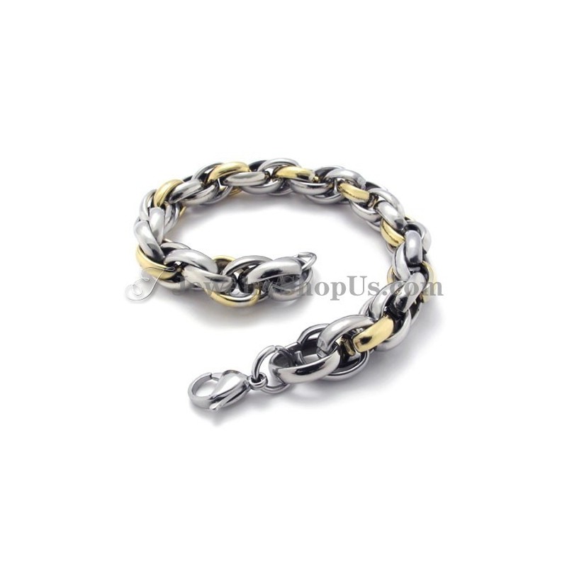 Bracciale In Titanio Dorato Alla Moda Bracciale In Titanio Dorato Alla Moda