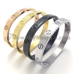 Elegante Bracciale In Titanio Argento Per Donna