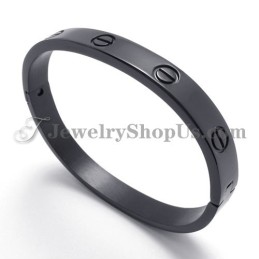 Elegante Bracciale In Titanio Nero Per Donna