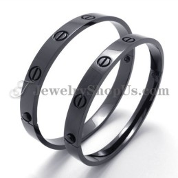 Elegante Bracciale In Titanio Nero Per Donna