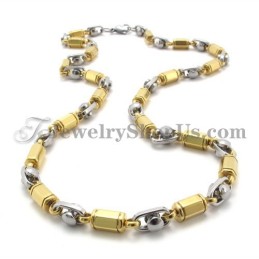 Elegante Collana Da Uomo In Titanio