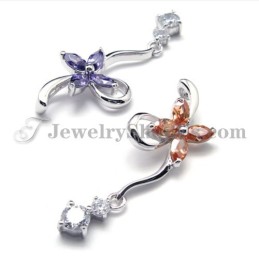 Ciondolo In Argento 925 Con Zircone (Placcato In Platino) Con Catena Gratuita