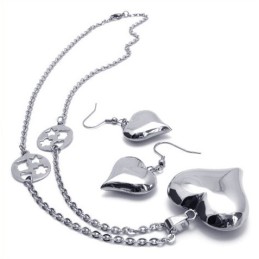 Bellissimo Design, Brillantezza Dei Colori, Set Di Gioielli In Titanio Di Qualità Affidabile, Comprendente Collana, Ciondolo E O