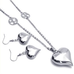Bellissimo Design, Brillantezza Dei Colori, Set Di Gioielli In Titanio Di Qualità Affidabile, Comprendente Collana, Ciondolo E O