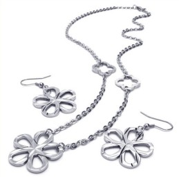 Bellissimo Design, Brillantezza Dei Colori, Set Di Gioielli In Titanio Di Eccellente Qualità, Comprendente Collana, Ciondolo E O