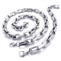 Set Di Gioielli In Titanio Di Qualità Eccellente, Brillantezza Dei Colori, Design Professionale, Con Collana E Braccialetto.