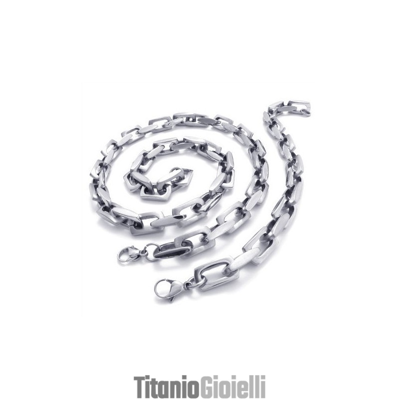 Set Di Gioielli In Titanio Di Qualità Eccellente, Brillantezza Dei Colori, Design Professionale, Con Collana E Braccialetto.