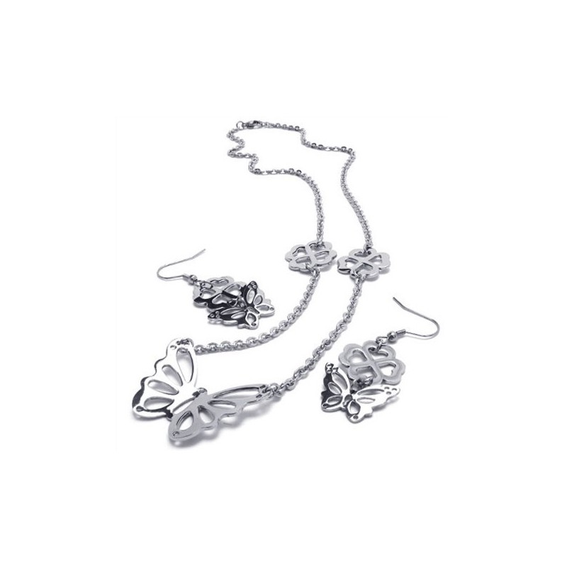 Set Di Gioielli In Titanio Di Qualità Stabile, Brillantezza Dei Colori E Design Accattivante, Comprensivo Di Collana, Ciondolo E Set Di Gioielli In Titanio Di Qualità Stabile, Brillantezza Dei Colori E Design Accattivante, Comprensivo Di Collana, Ciondolo E