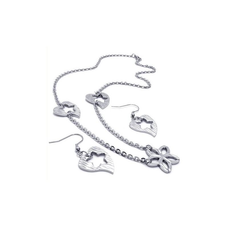 Set Di Gioielli In Titanio Di Qualità Affidabile, Brillantezza Del Colore, Con Collana, Ciondolo E Orecchini, Realizzati Con Mae Set Di Gioielli In Titanio Di Qualità Affidabile, Brillantezza Del Colore, Con Collana, Ciondolo E Orecchini, Realizzati Con Mae