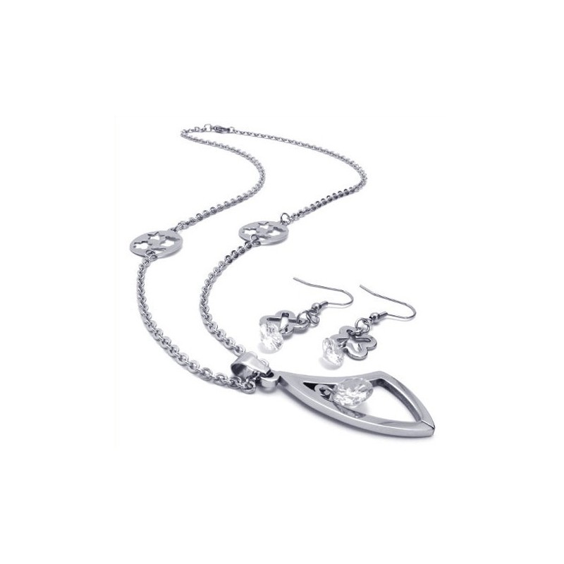 Set Di Gioielli In Titanio Di Alta Qualità, Con Design Accattivante E Brillantezza Dei Colori, Comprensivo Di Collana, Ciondolo Set Di Gioielli In Titanio Di Alta Qualità, Con Design Accattivante E Brillantezza Dei Colori, Comprensivo Di Collana, Ciondolo