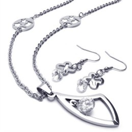 Set Di Gioielli In Titanio Di Alta Qualità, Con Design Accattivante E Brillantezza Dei Colori, Comprensivo Di Collana, Ciondolo 