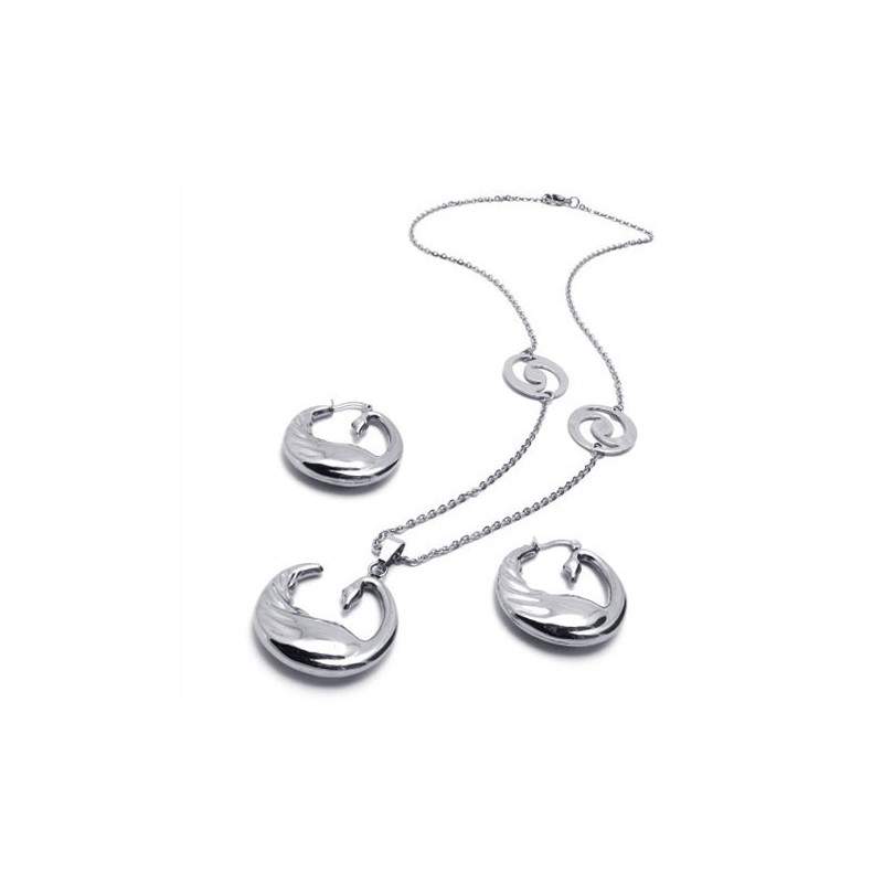 Set Di Gioielli In Titanio Di Eccellente Qualità, Con Forma Elegante, Colore Brillante E Collana, Ciondolo E Orecchini Inclusi. Set Di Gioielli In Titanio Di Eccellente Qualità, Con Forma Elegante, Colore Brillante E Collana, Ciondolo E Orecchini Inclusi.