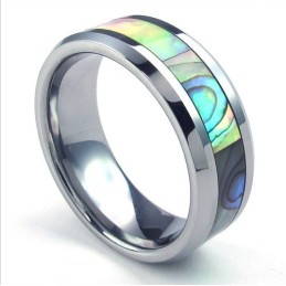 Anello In Tungsteno Di Alta Qualità Con Brillantezza Dei Colori E Design Accattivante